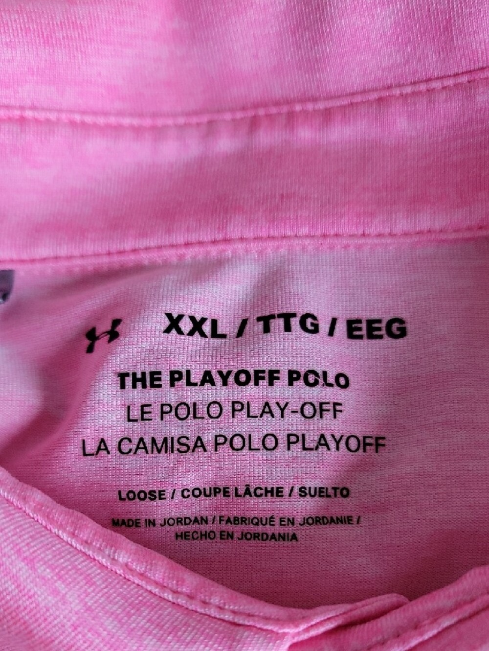 Lot Of 5! Under Armour Men's Bright Polo Set - Coral, Pink, Teal, Blue, Peach - Picture 4 of 8